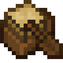 Dark Oak Boat with Gold Chest