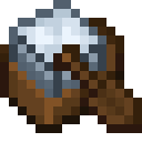 Dark Oak Boat with Silver Chest